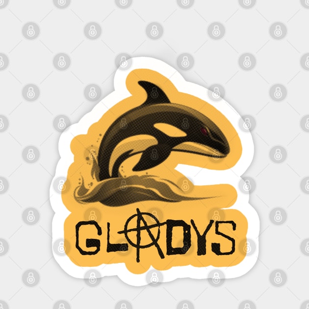 Gladys the orca Sticker by WickedAngel